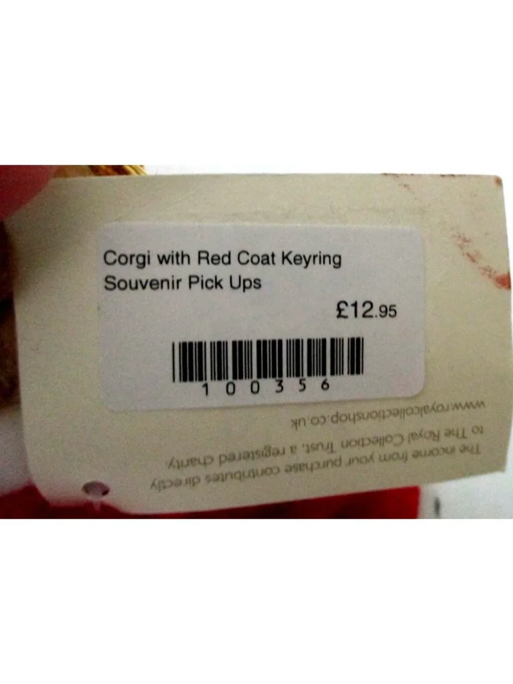 Corgi With Red Cape Buckingham Palace Plush Keychain Purse Charm